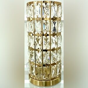 Nicole Miller Gold Crystal Table Lamp NEW WITH TAGS